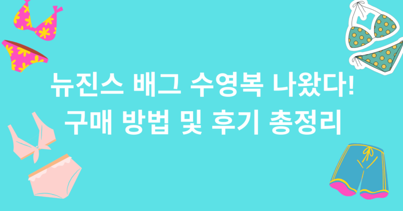 뉴진스 배그 수영복 나왔다! 구매 방법 및 후기 총정리